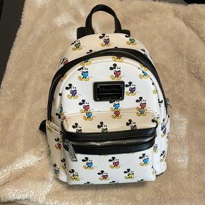 Multi-Colour Mickey Mouse Loungefly Mini Backpack
